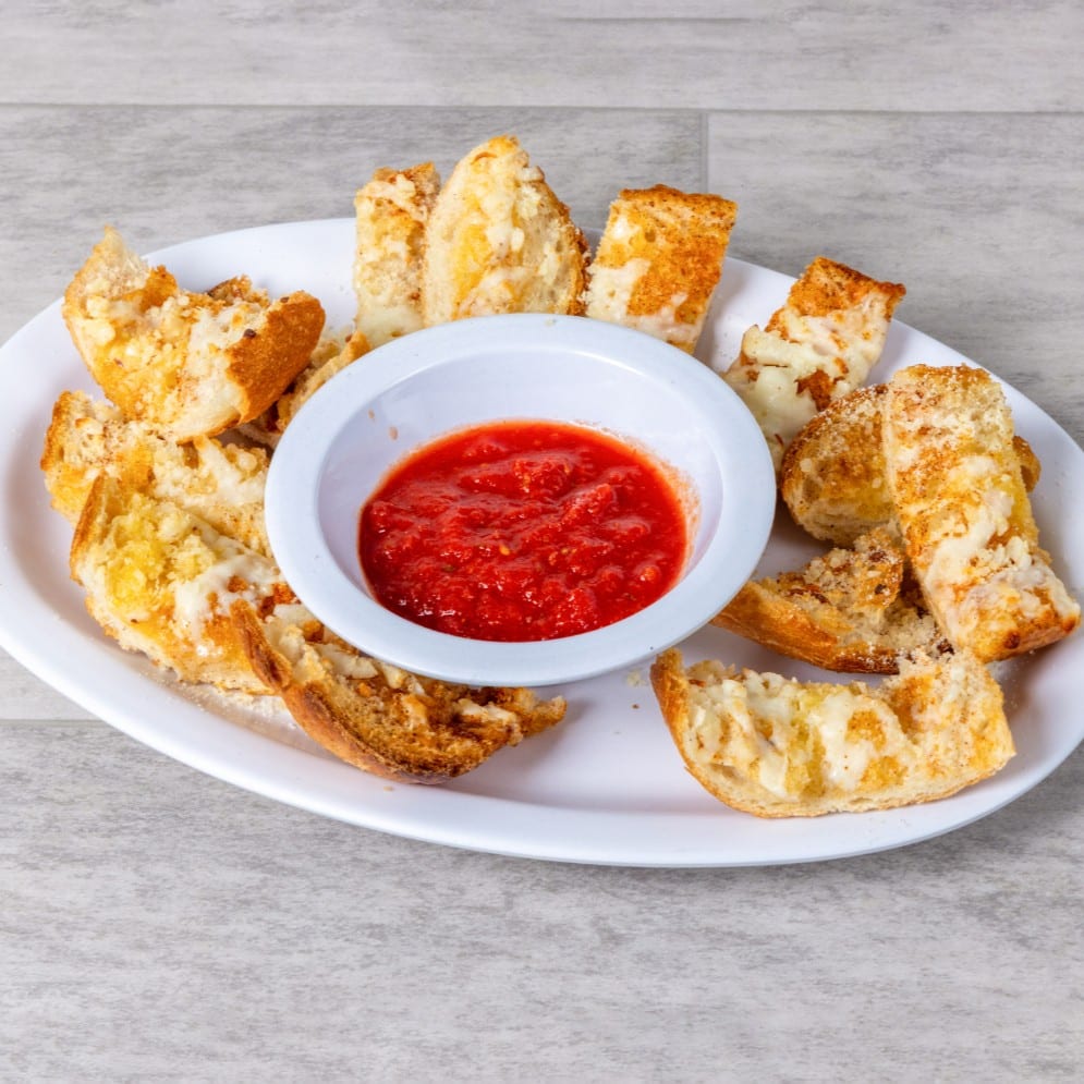 Garlic bread by the dozen.