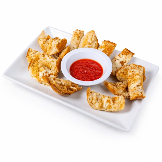 Garlic bread by the dozen.
