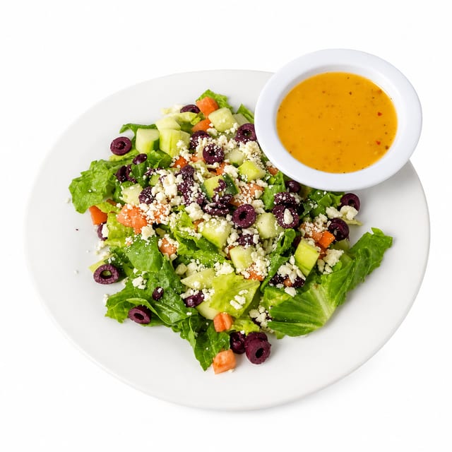 Greek salad tray.